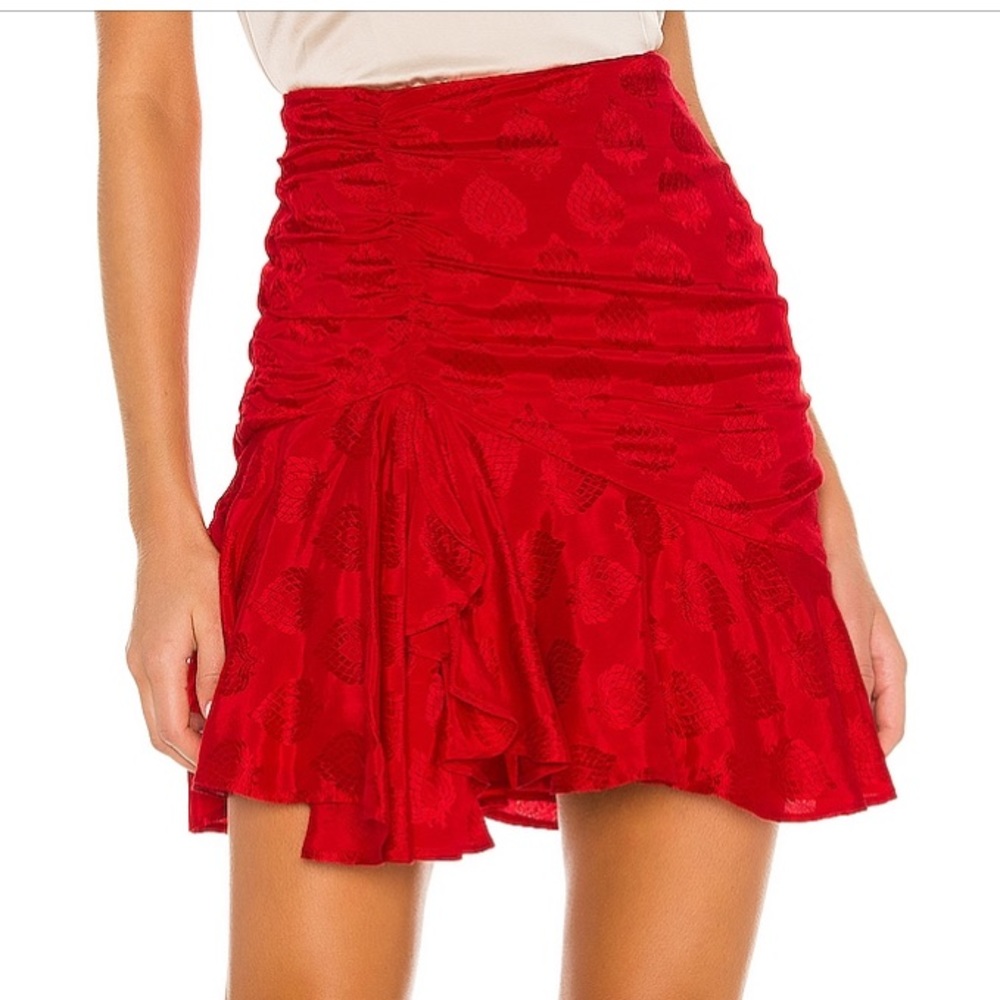 Majorelle Red Mini skirt